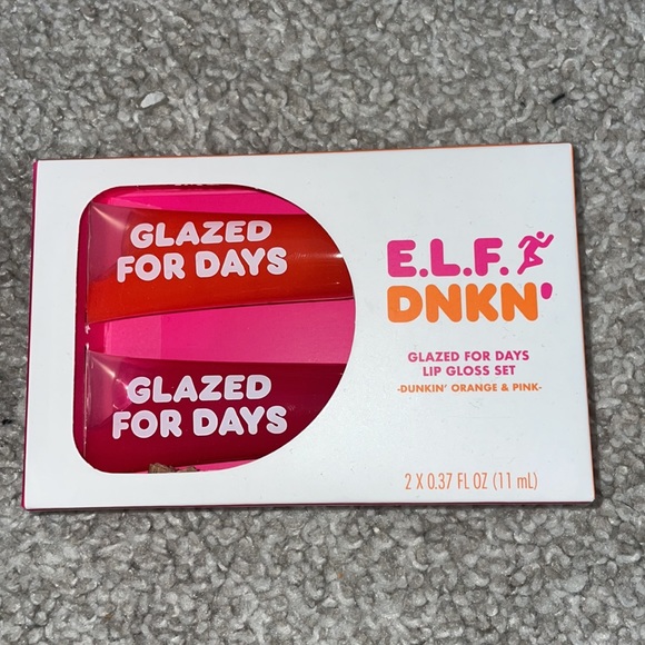 ELF Makeup Elf X Dunkin Donuts Makeup Bag Primer Face Sponge And